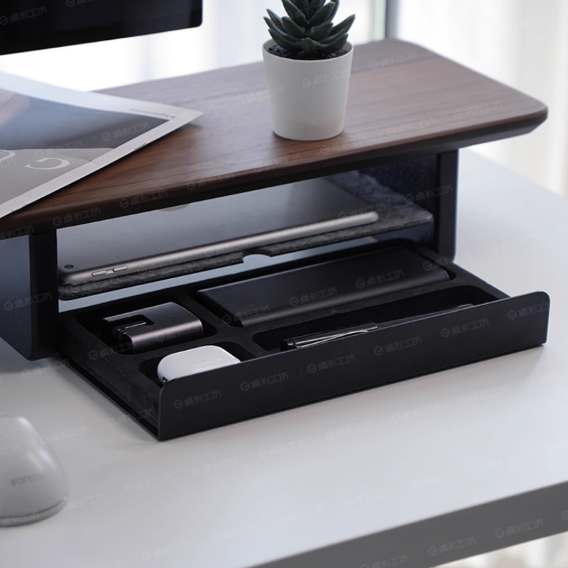 Monitor Riser Stand - Monitor Stand Riser Storage Drawers Office