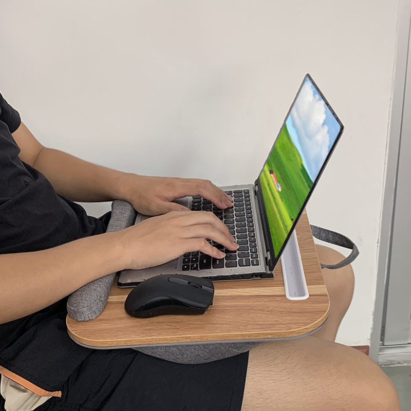 Home Office Ikea - MUMUCC Lazy Laptop Table with Cushions