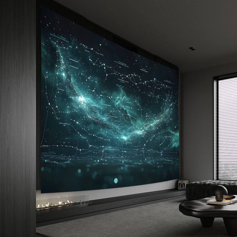 Home Office Backdrop - Starry Night Backdrop Cloth - Perfect