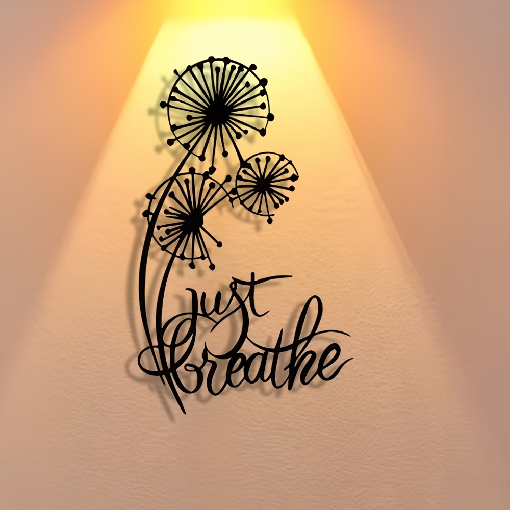 English Home Office - CIFBUY Iron Wall Decor Dandelion Flower