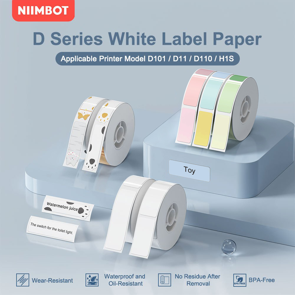 Label Maker Machine - Niimbot D110 Label Paper Roll Thermal