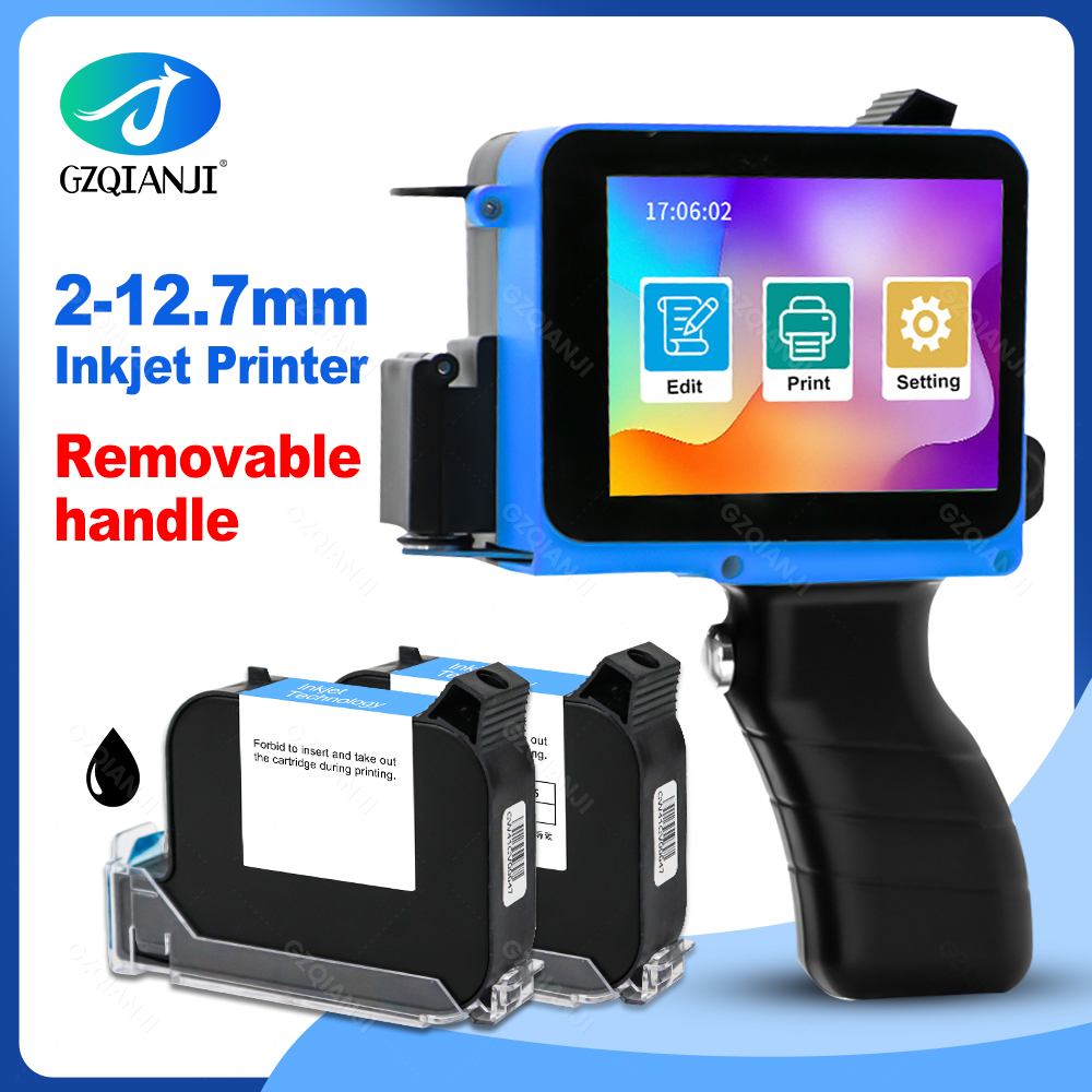 Label Maker Machine - 12.7mm Label Inkjet Printer Handheld Printer