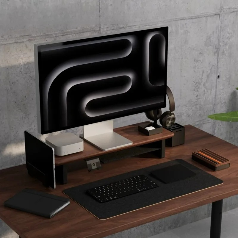 Monitor Riser Stand - Hot Sale! Walnut Monitor Stand Riser