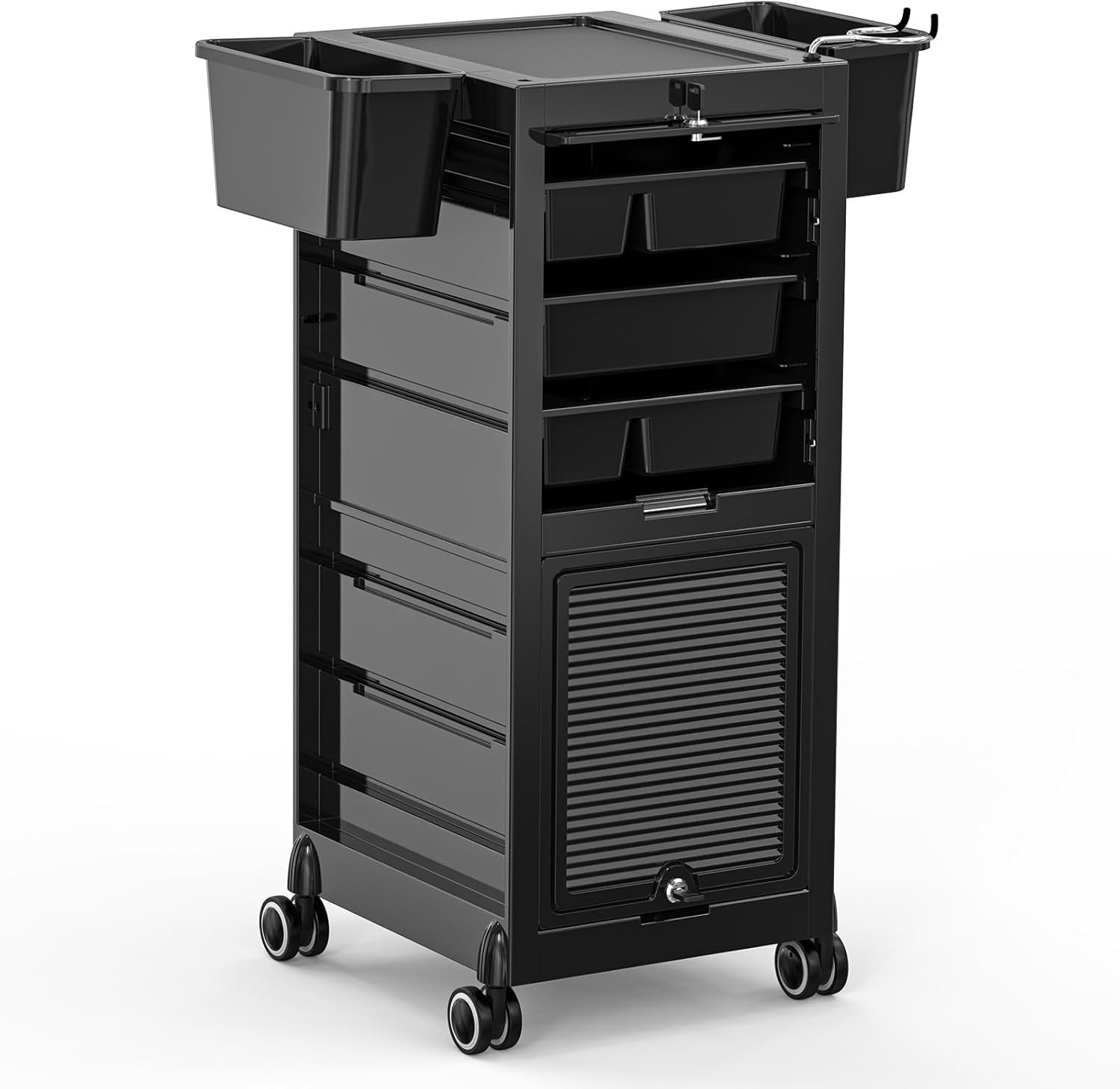 Rolling File Cart - Beauty Trolley Rolling Cart with 2