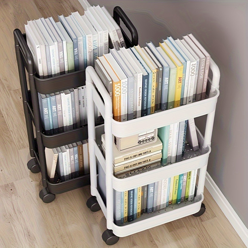 Rolling File Cart - Multi-layer detachable cart storage rack! Creative