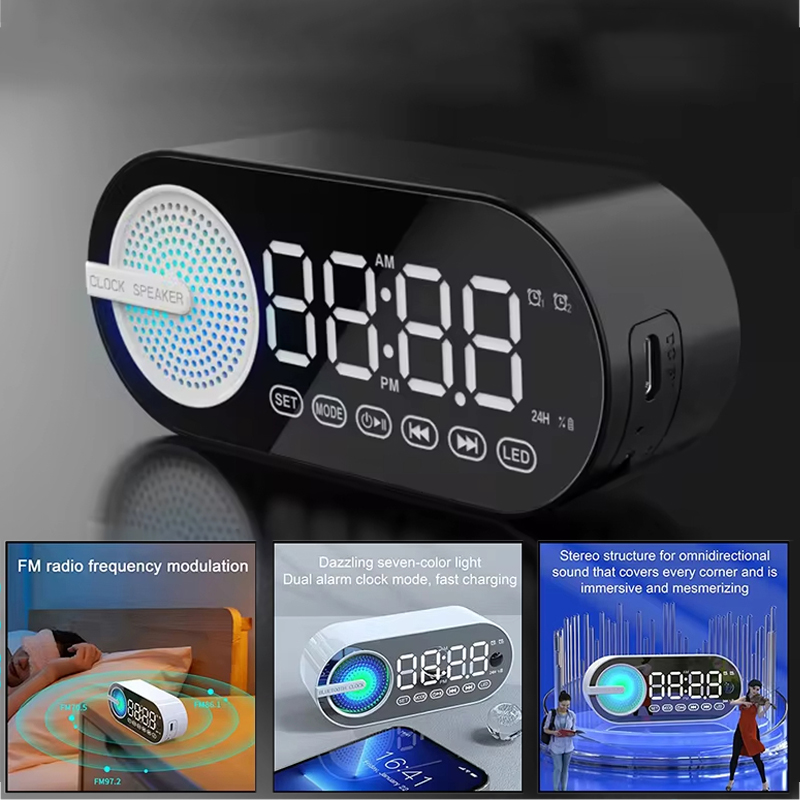 USB Charging FM Radio Alarm Cl - đánh giá và giá Led Desk Clock