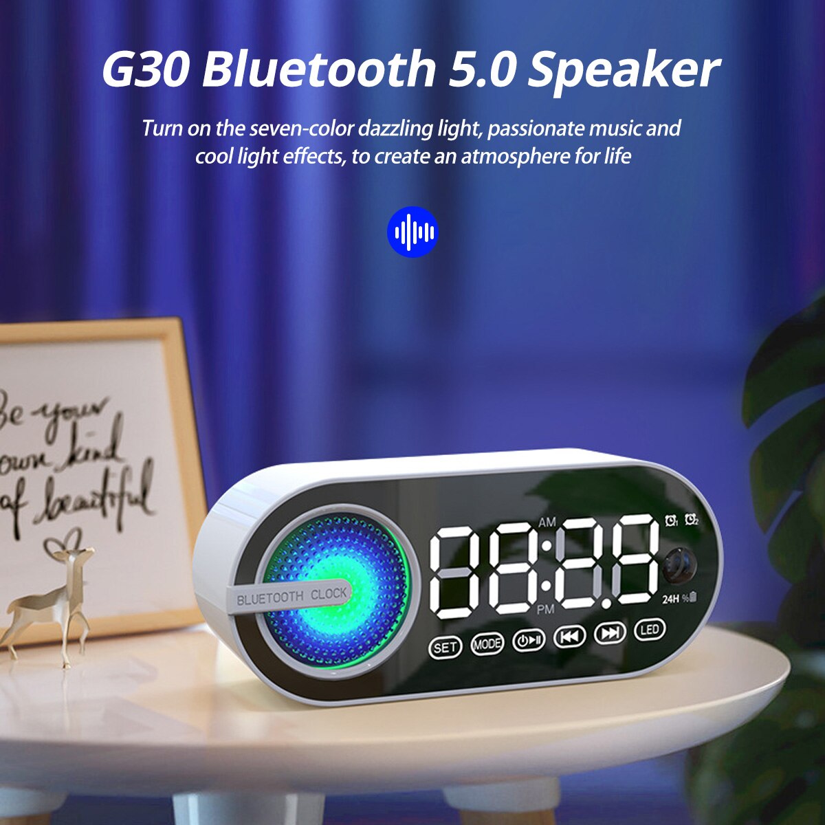 USB Charging FM Radio Alarm Cl - đánh giá và giá Led Desk Clock