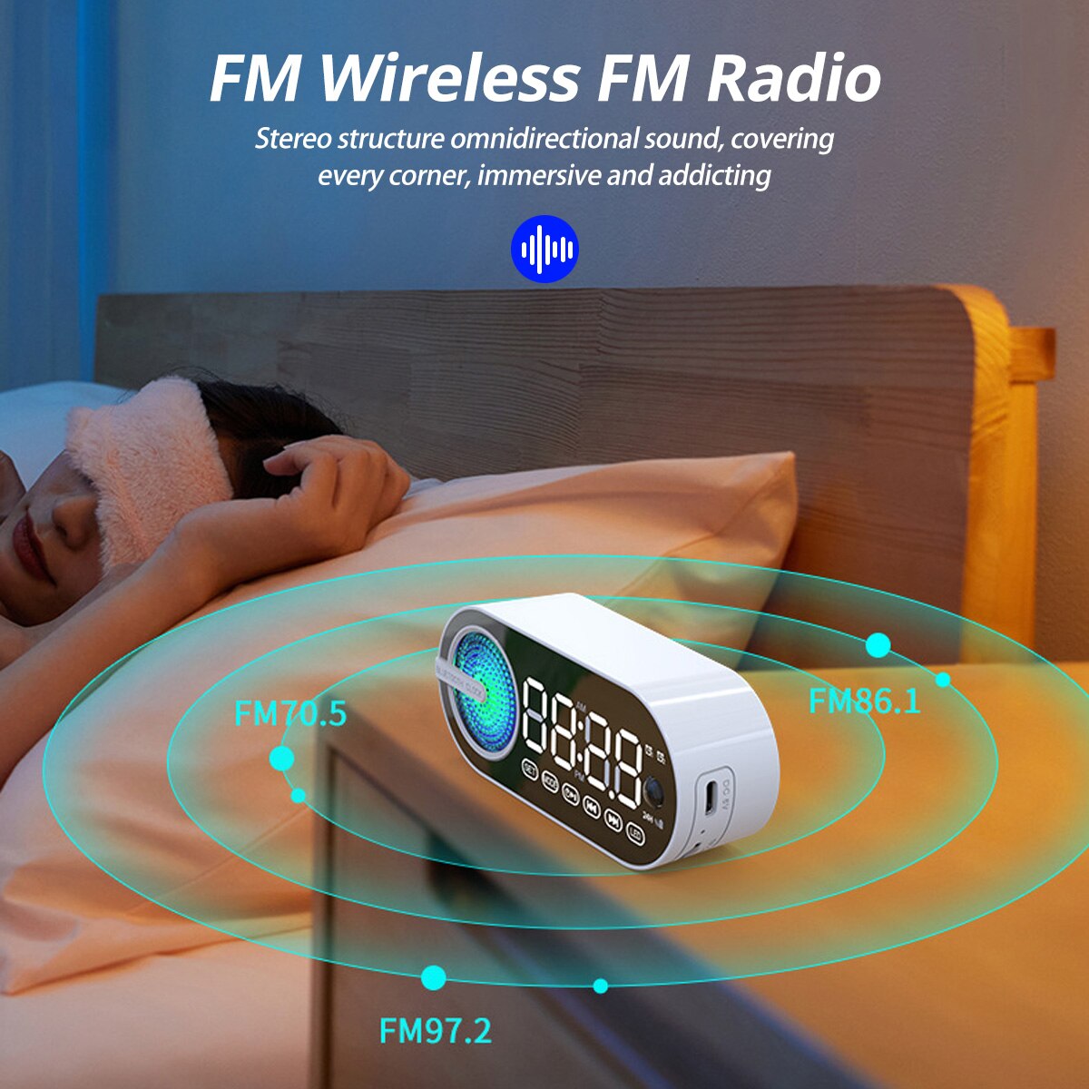 USB Charging FM Radio Alarm Cl - đánh giá và giá Led Desk Clock