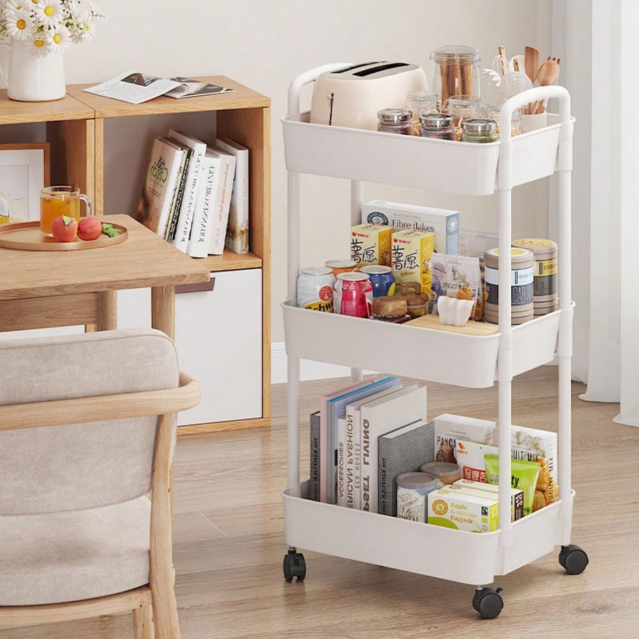 3-Tier Rolling Utility Cart wi - đánh giá và giá Rolling File Cart