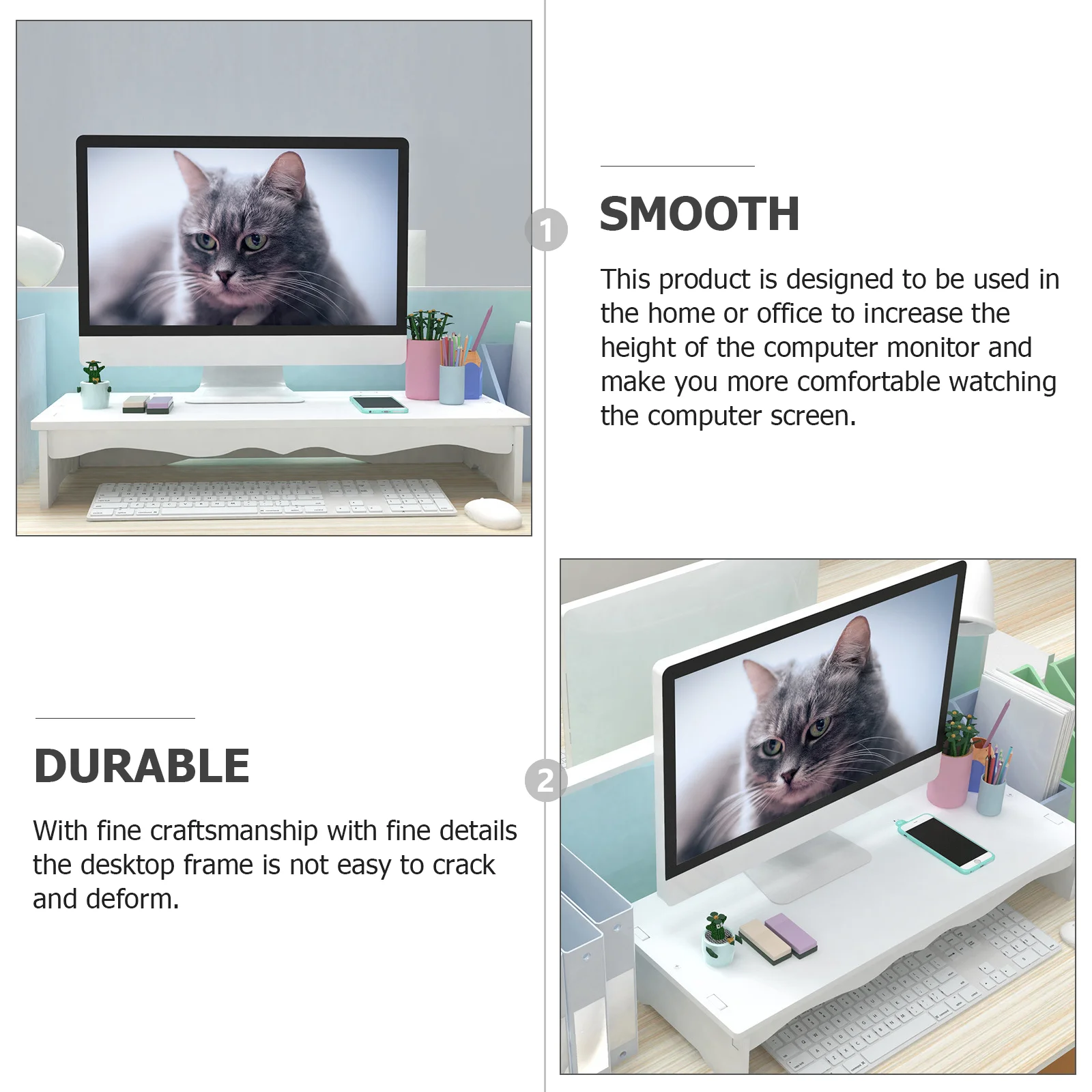 Computer Heightened Shelf Moni - đánh giá và giá Monitor Riser Stand