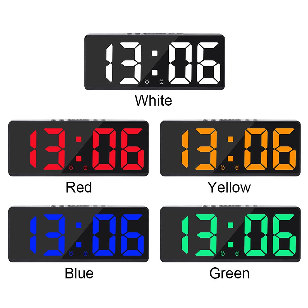 Voice Control Digital Alarm Cl - đánh giá và giá Led Desk Clock