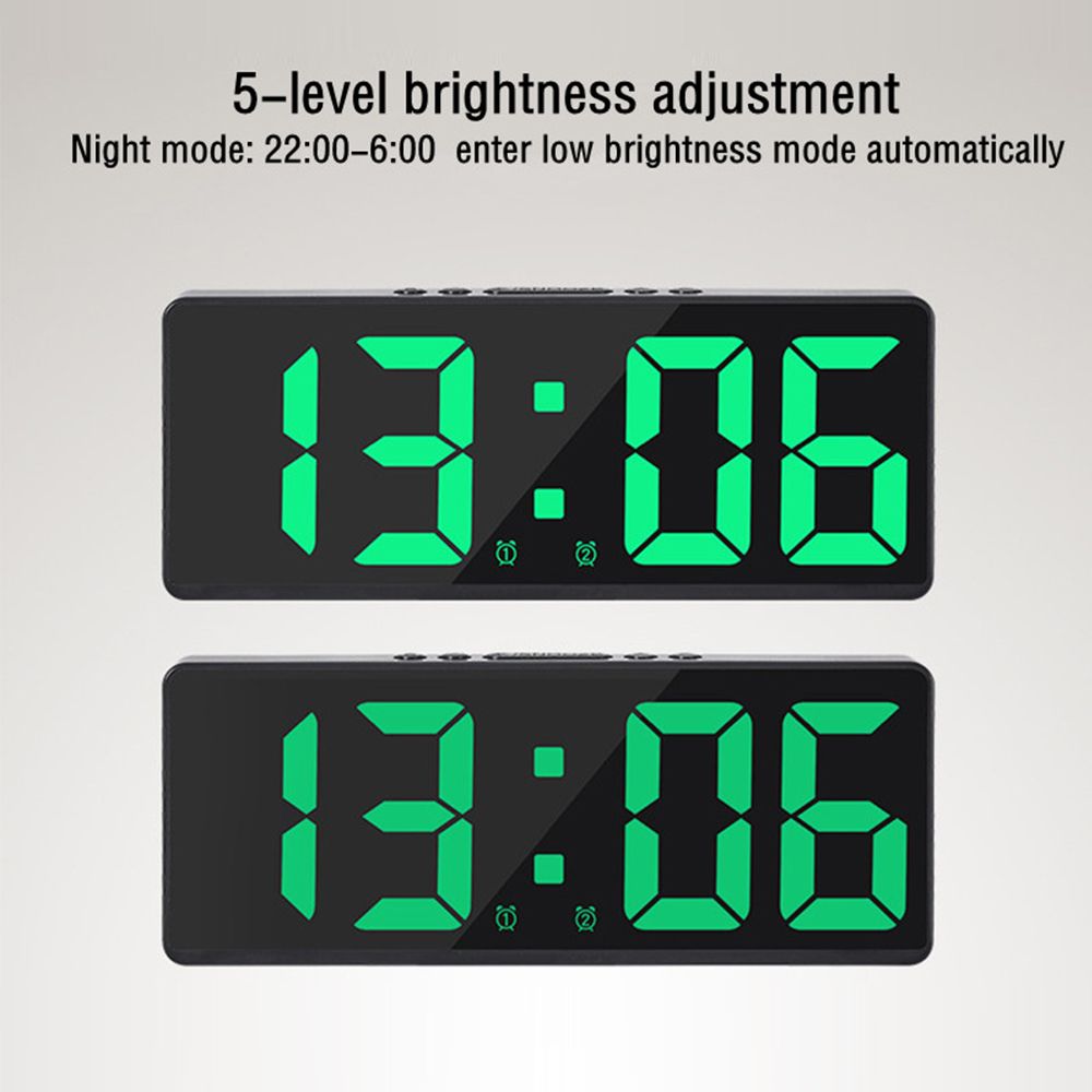 Voice Control Digital Alarm Cl - đánh giá và giá Led Desk Clock