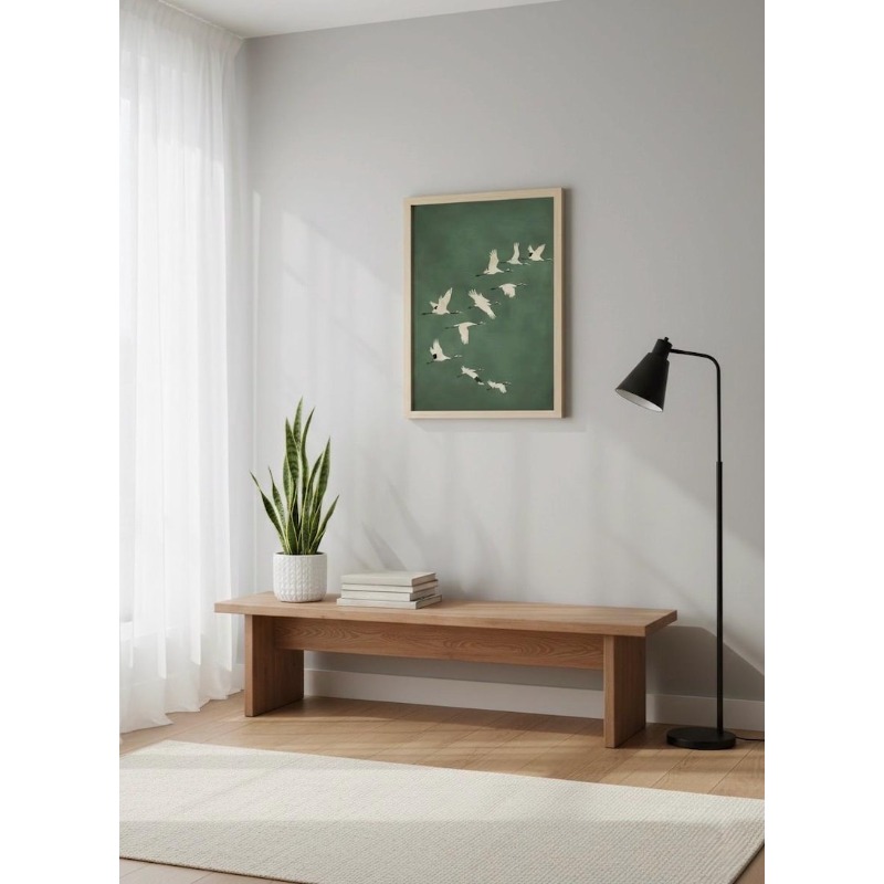 1pc Japandi Crane Vintage Love - đánh giá và giá Home Office Japandi