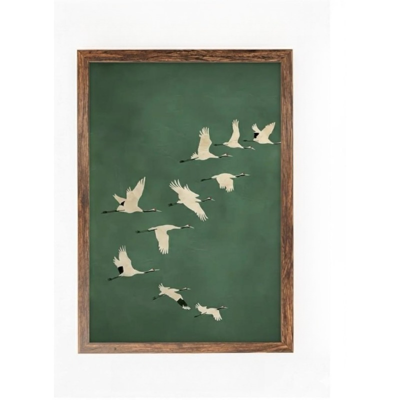 1pc Japandi Crane Vintage Love - đánh giá và giá Home Office Japandi