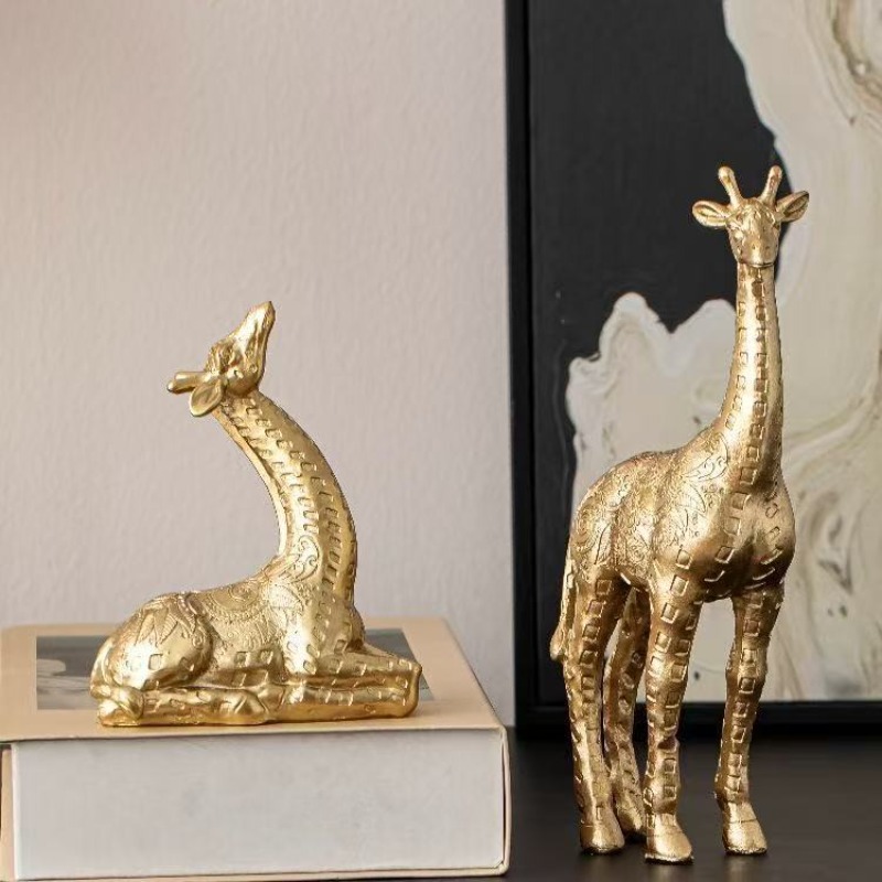 2pcs/set Giraffe Ornament, Gol - đánh giá và giá Home Office With Bookshelves