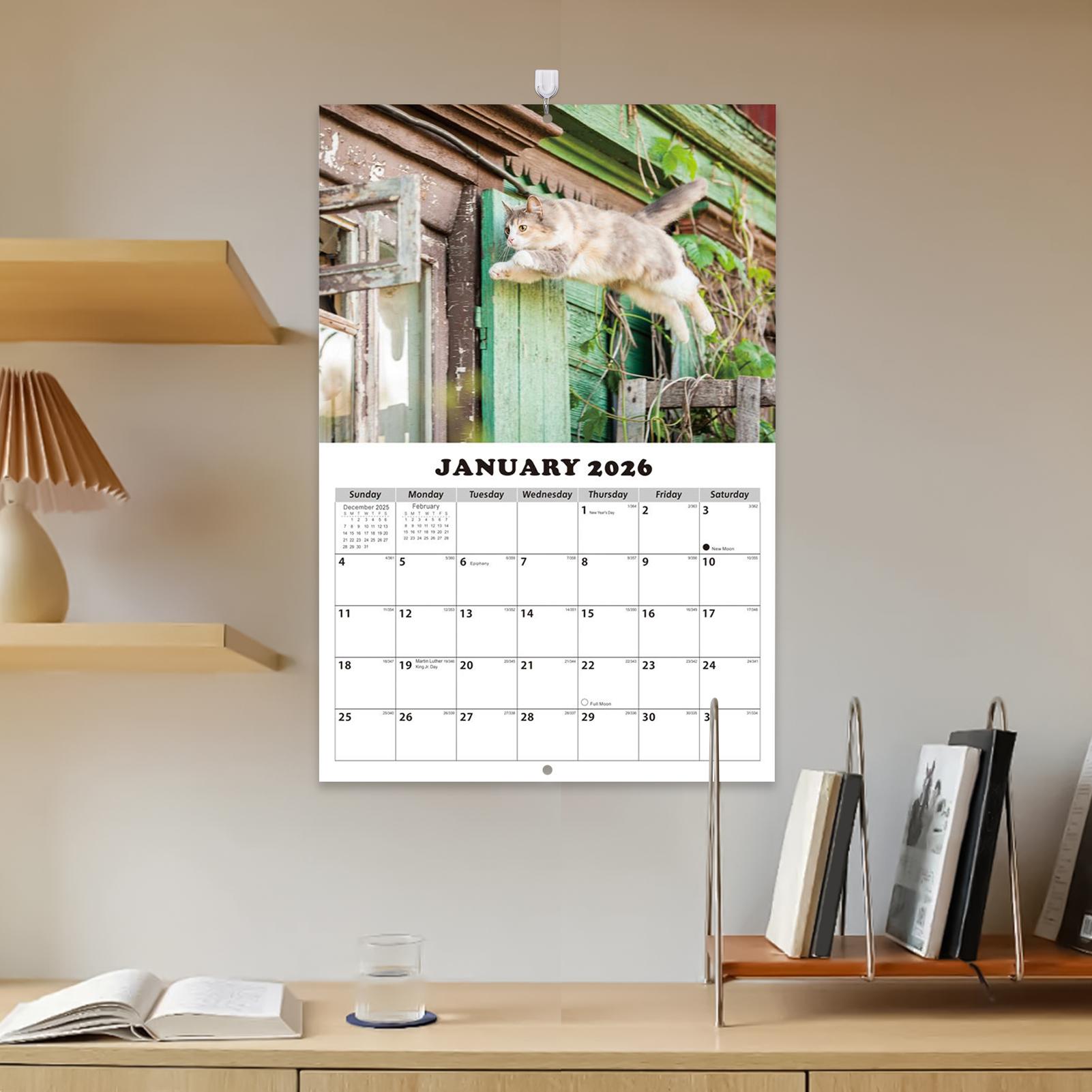 2026 Cat English Wall Calendar - đánh giá và giá English Home Office