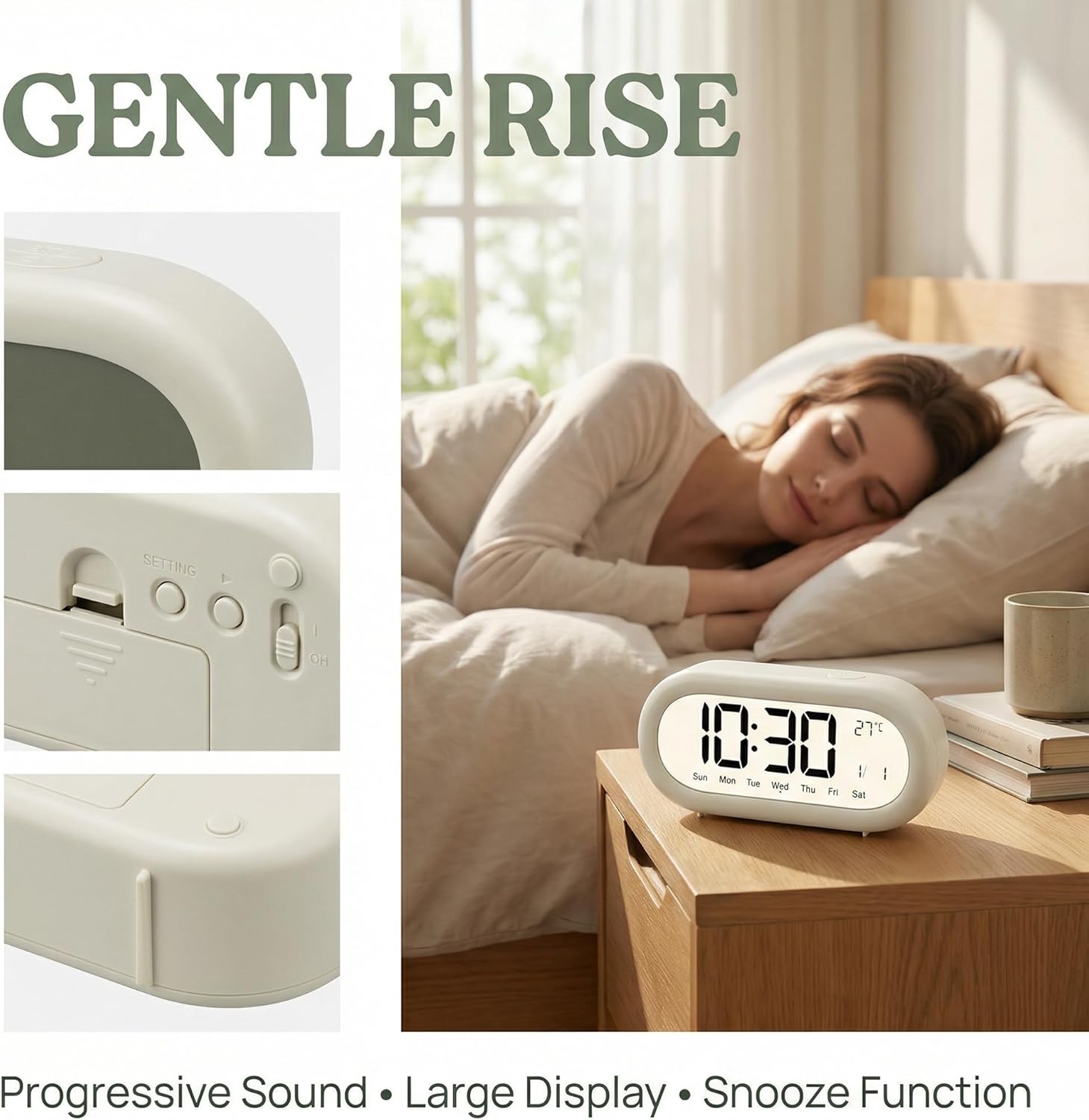 LCD Alarm Clock Digital Alarm  - đánh giá và giá Led Desk Clock