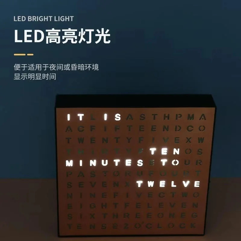 Timed Electronic Lightbox Engl - đánh giá và giá Led Desk Clock