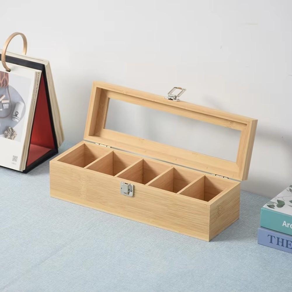 New Bamboo Tea bag Storage Box - đánh giá và giá Home Office Bagas