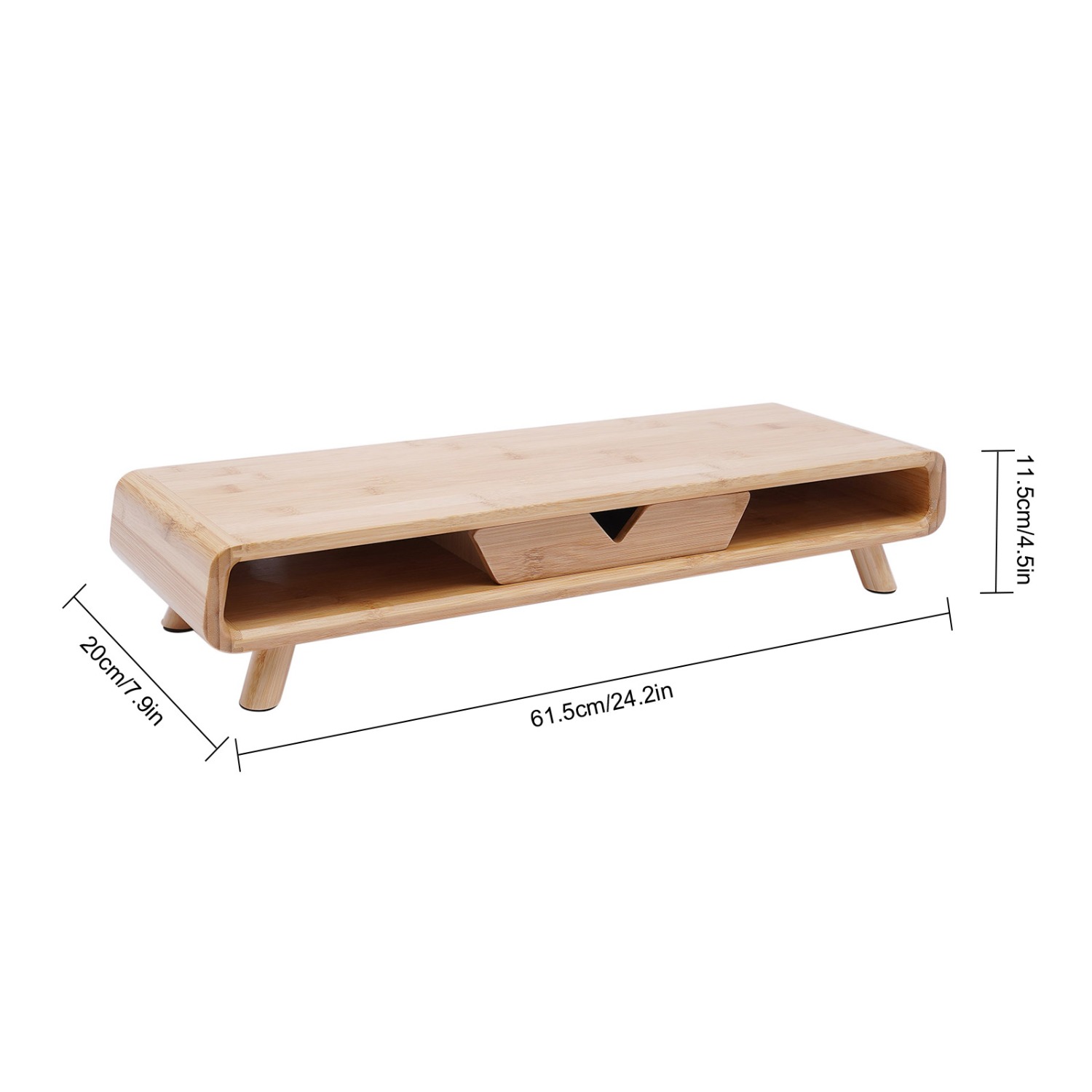 Bamboo Monitor Stand Riser, No - đánh giá và giá Monitor Riser Stand