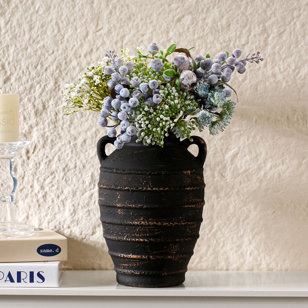 Amphora Ceramic Vase Dried Flo - đánh giá và giá Home Office Japandi