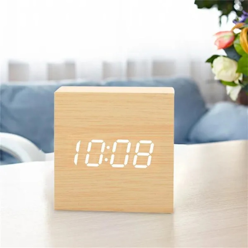 Voice Control Digital Electron - đánh giá và giá Led Desk Clock
