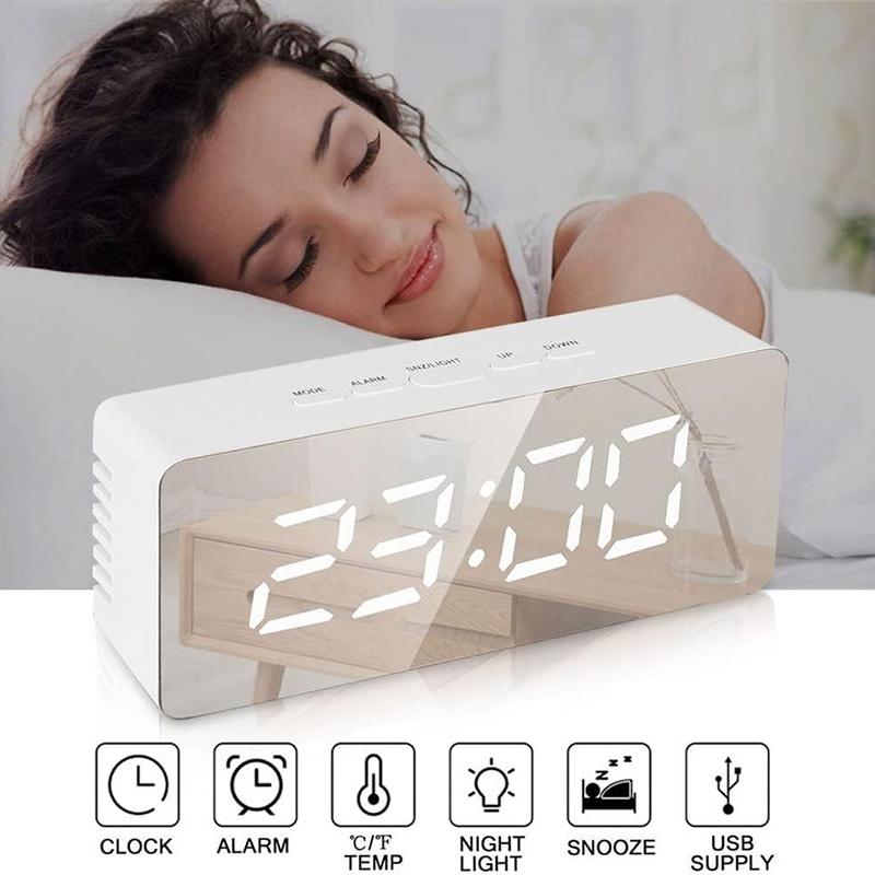 Digital Alarm Clock LED Electr - đánh giá và giá Led Desk Clock