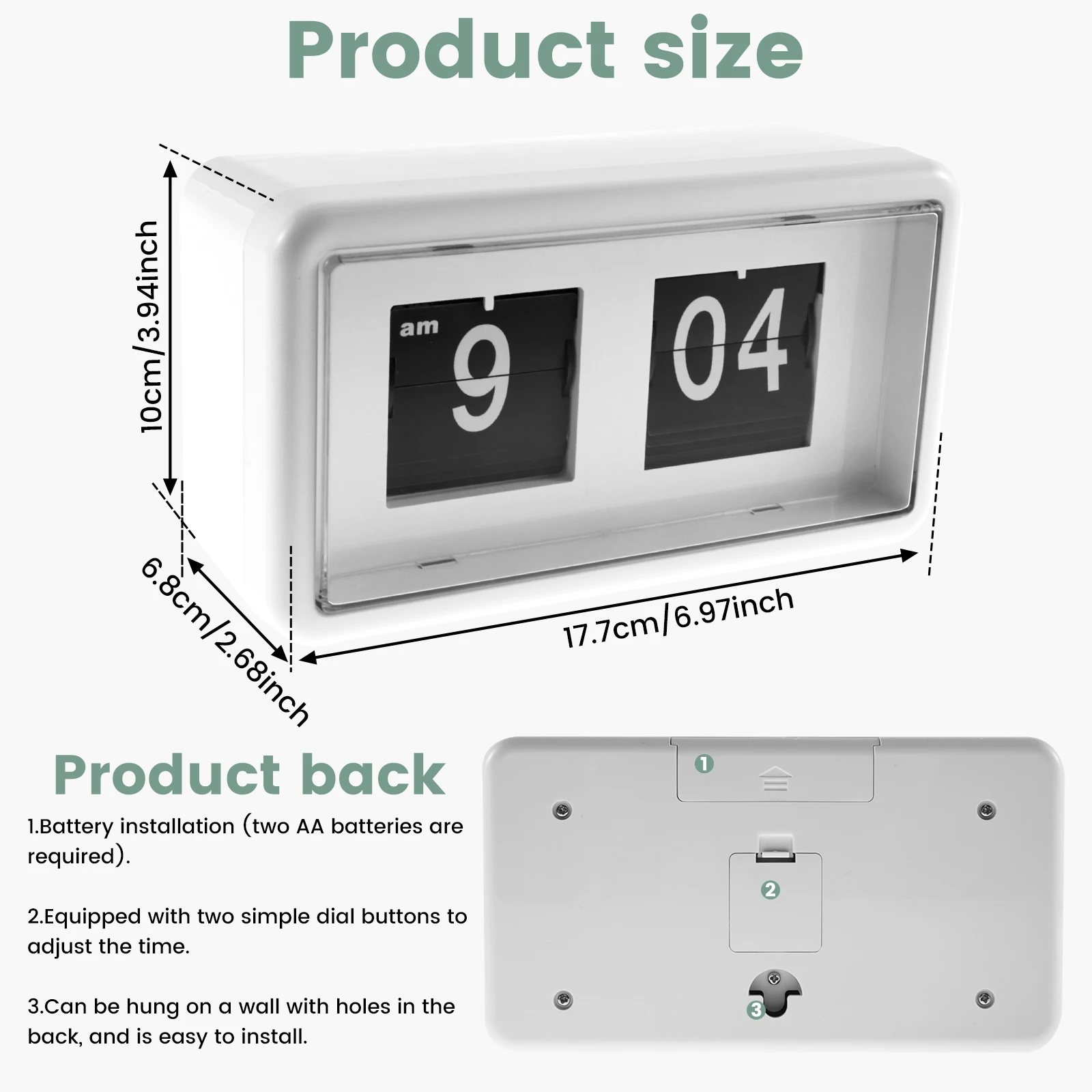 Auto Flip Alarm Clock Time Dis - đánh giá và giá Led Desk Clock