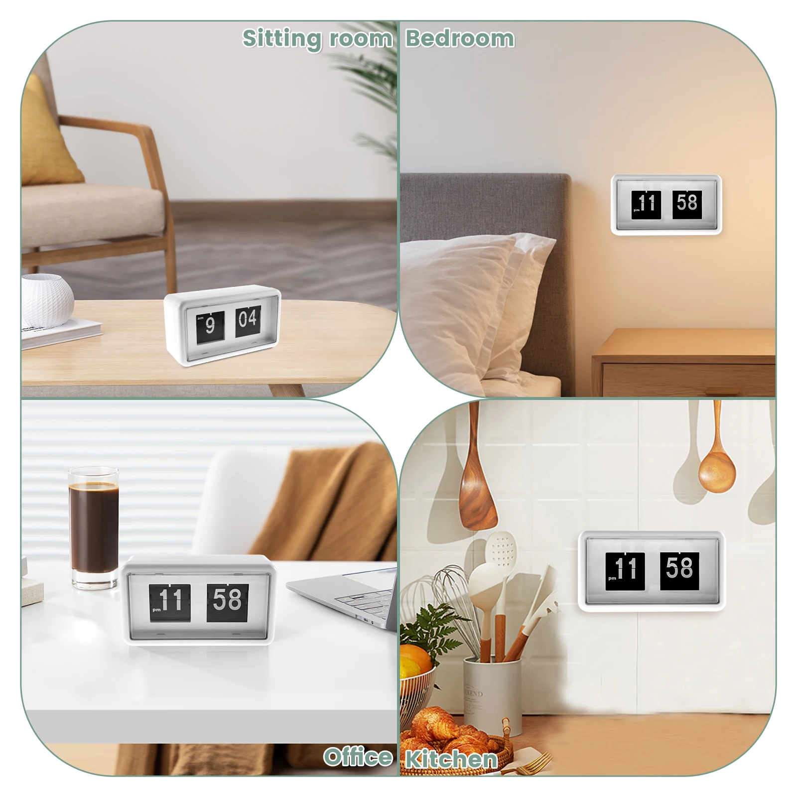 Auto Flip Alarm Clock Time Dis - đánh giá và giá Led Desk Clock