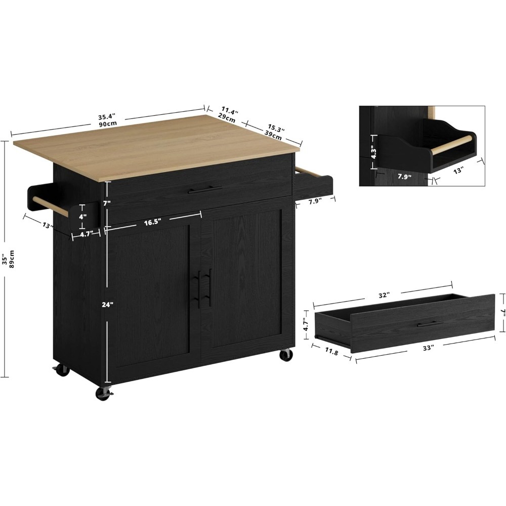 Rolling Kitchen Island Cart wi - đánh giá và giá Rolling File Cart