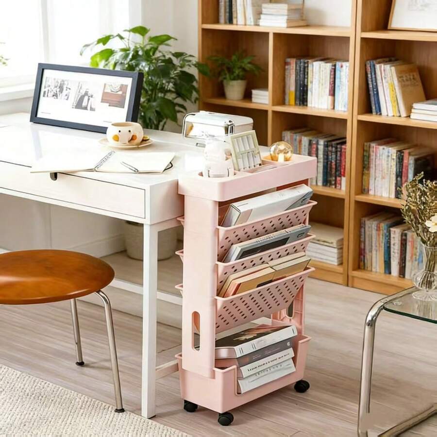 5-Tier Rolling Storage Cart Wi - đánh giá và giá Rolling File Cart
