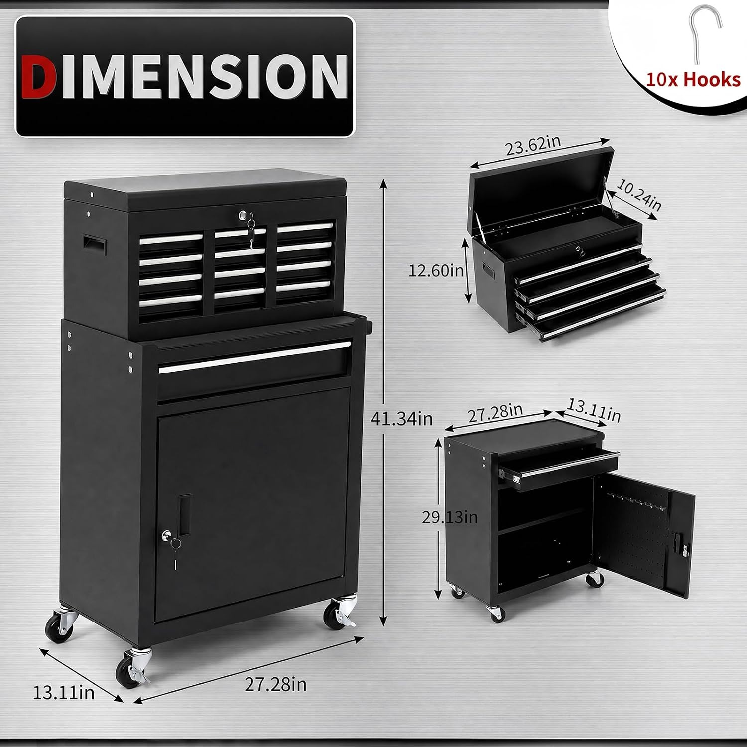 5 Drawer Rolling Tool Cabinet  - đánh giá và giá Rolling File Cart