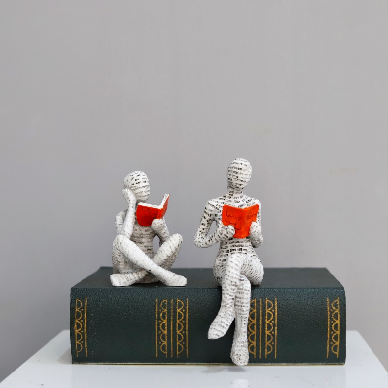 1Pc, Reading Paper Pulp Woman  - đánh giá và giá Home Office With Bookshelves
