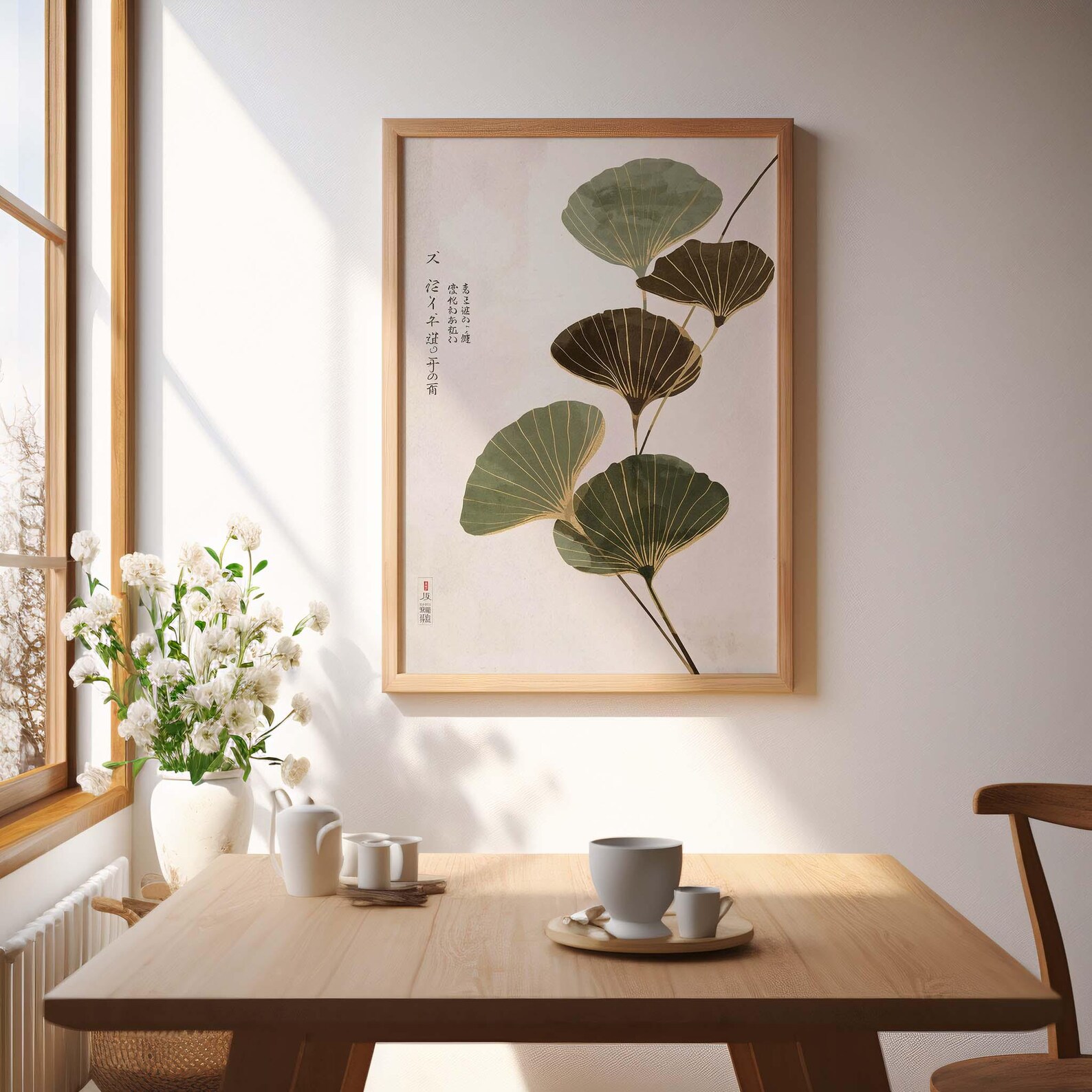 Japandi Neutral Lotus Leaf Can - đánh giá và giá Home Office Japandi