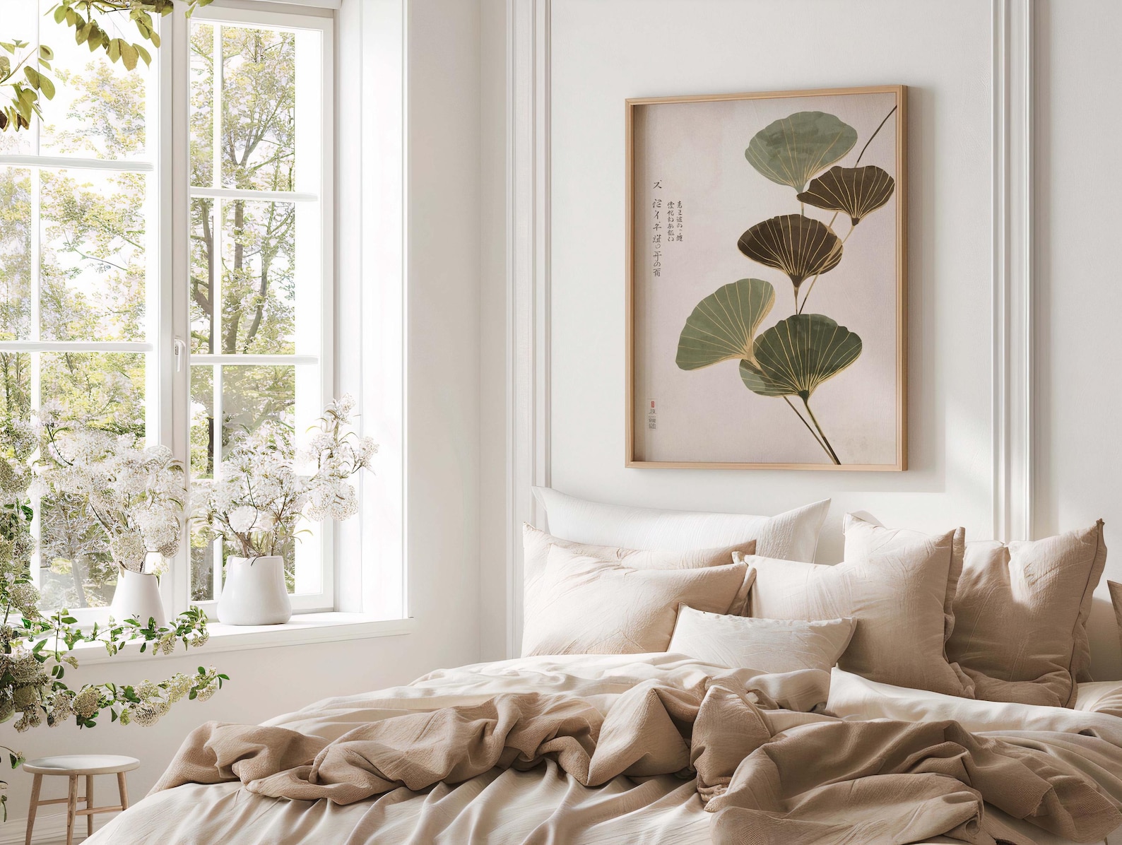 Japandi Neutral Lotus Leaf Can - đánh giá và giá Home Office Japandi