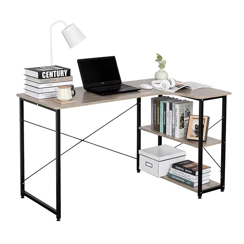 L Shaped Corner Desk With Book - đánh giá và giá Home Office With Bookshelves