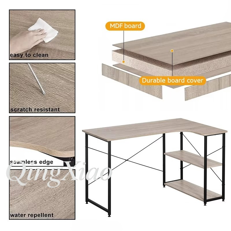 L Shaped Corner Desk With Book - đánh giá và giá Home Office With Bookshelves