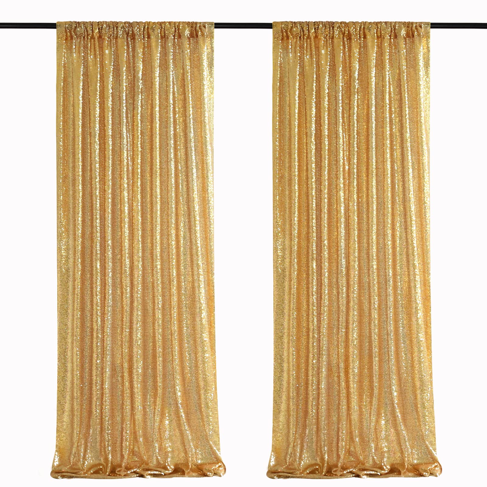 2PCS Gold Sequin Party Backdro - đánh giá và giá Home Office Backdrop