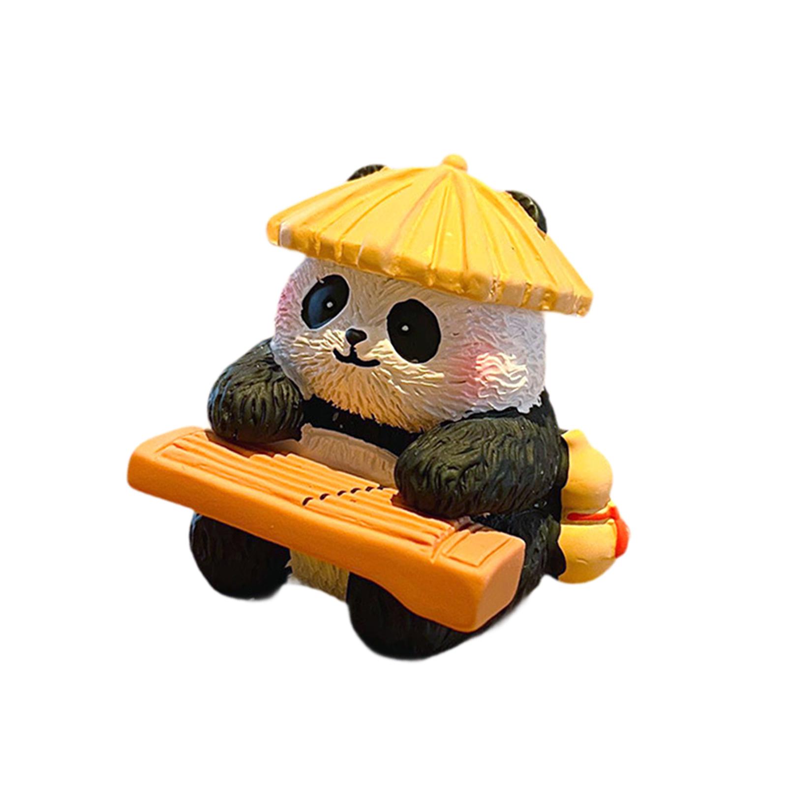 Panda Figurine Animal Sculptur - đánh giá và giá Home Office With Bookshelves