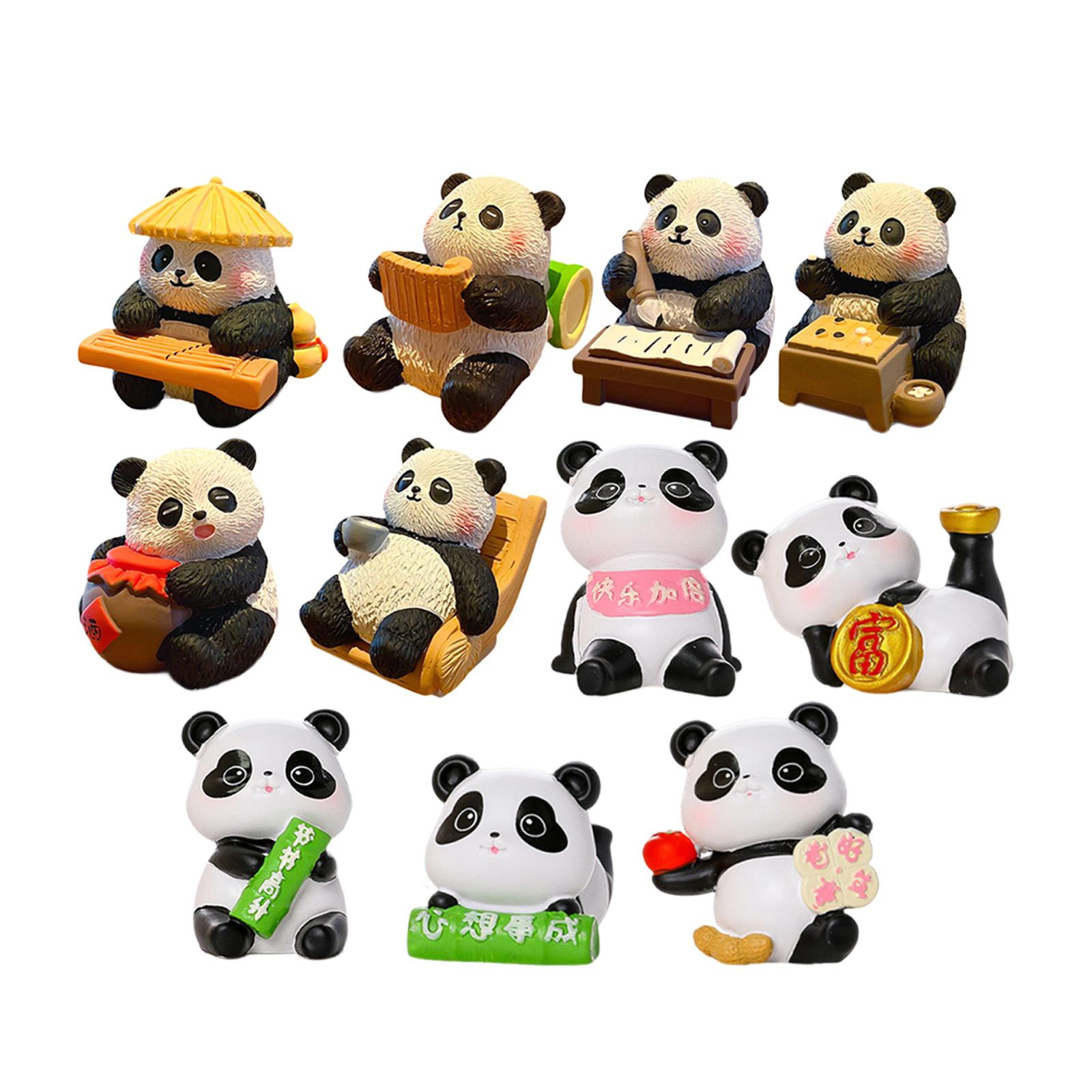 Panda Figurine Animal Sculptur - đánh giá và giá Home Office With Bookshelves
