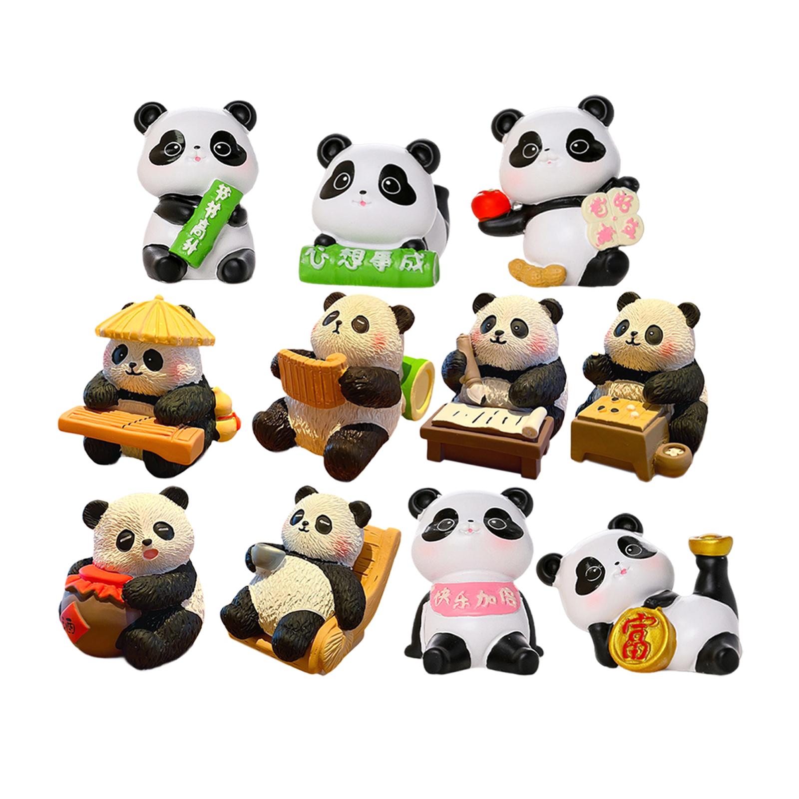 Panda Figurine Animal Sculptur - đánh giá và giá Home Office With Bookshelves