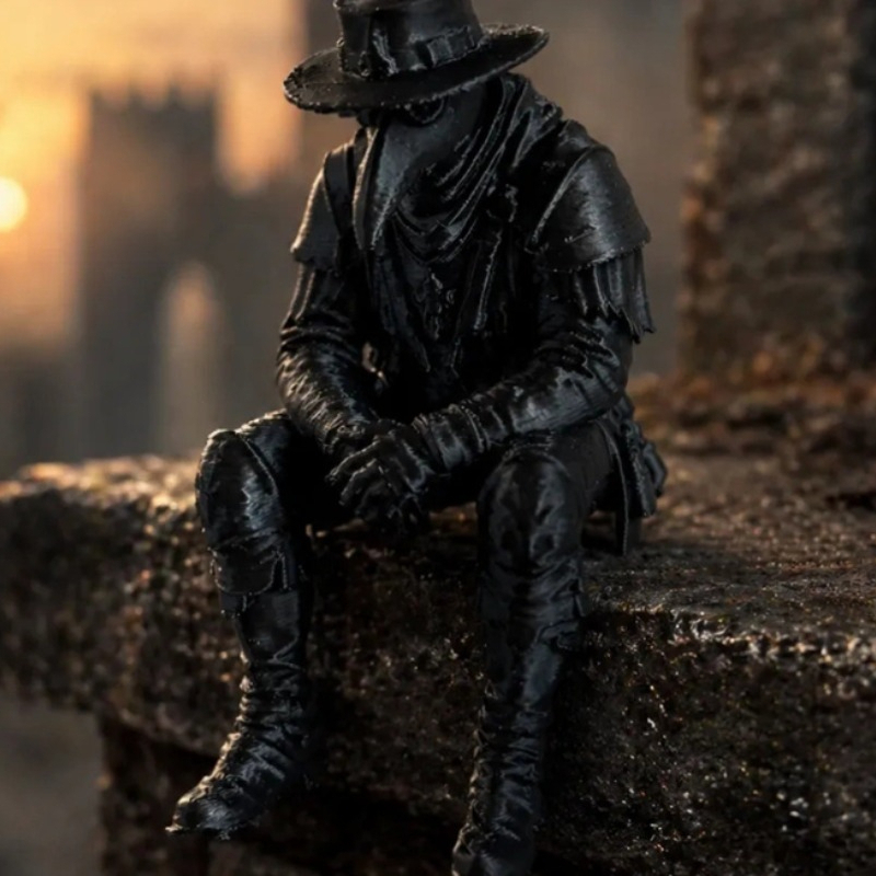 Plague Doctor Desktop Decorati - đánh giá và giá Home Office With Bookshelves