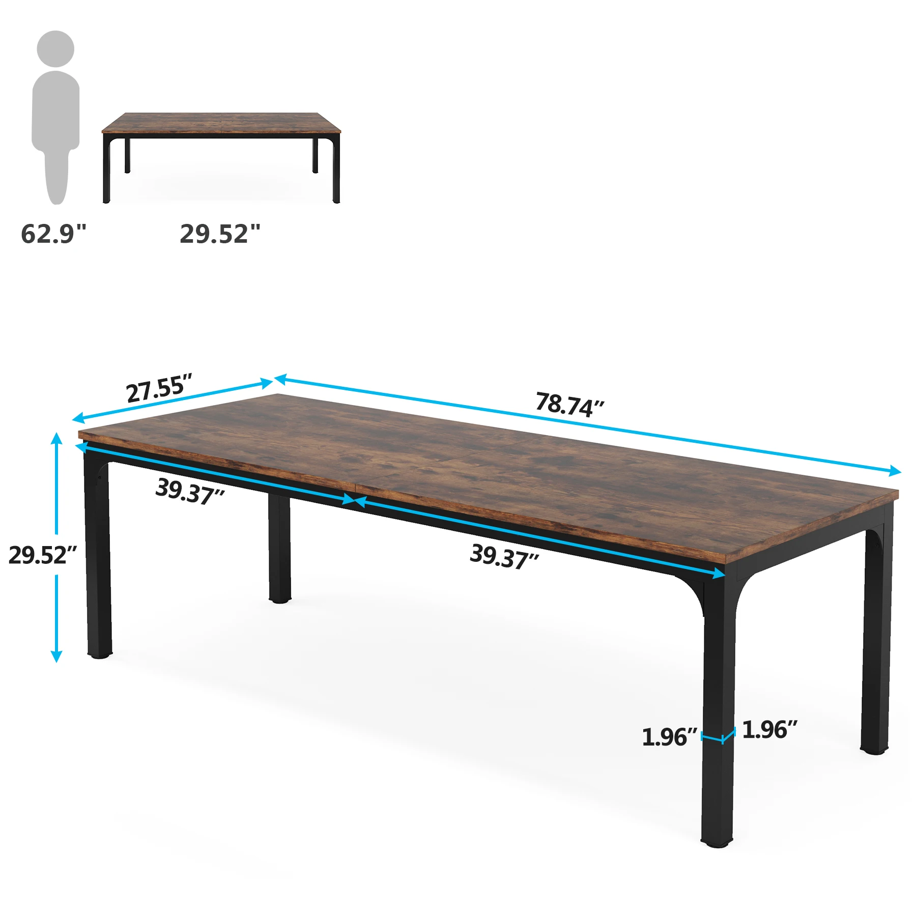 Tribesigns 78.7 Inches Extra L - đánh giá và giá Home Office Ikea