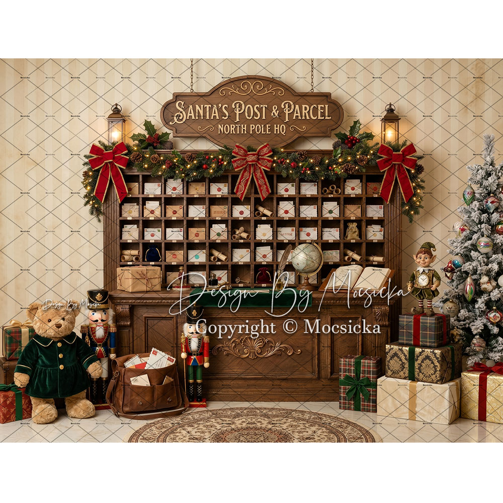 Mocsicka Christmas North Pole  - đánh giá và giá Home Office Backdrop