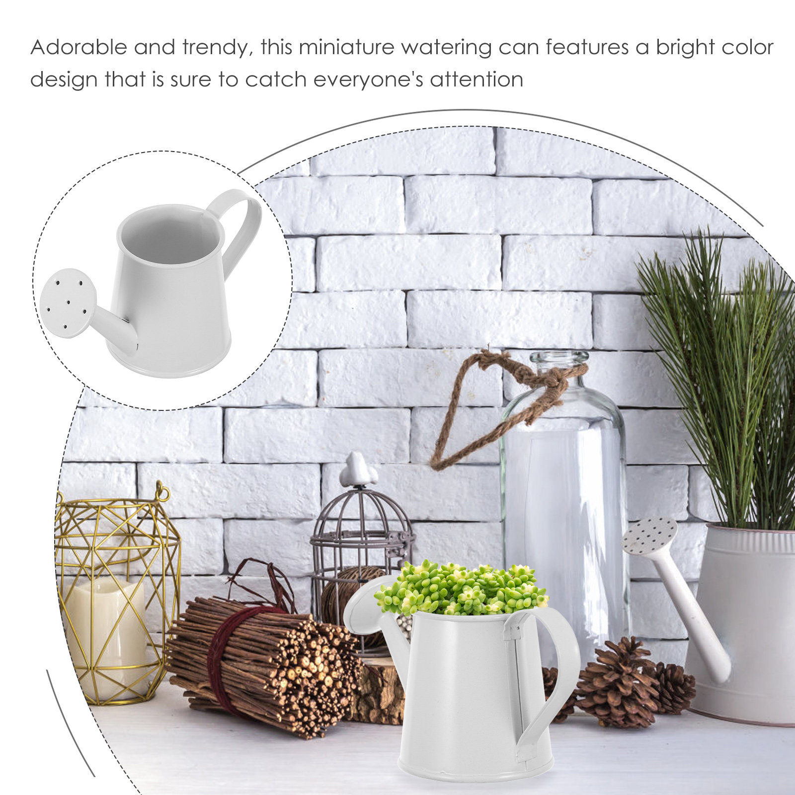 Miniature Iron Watering Can fo - đánh giá và giá Home Office With Bookshelves