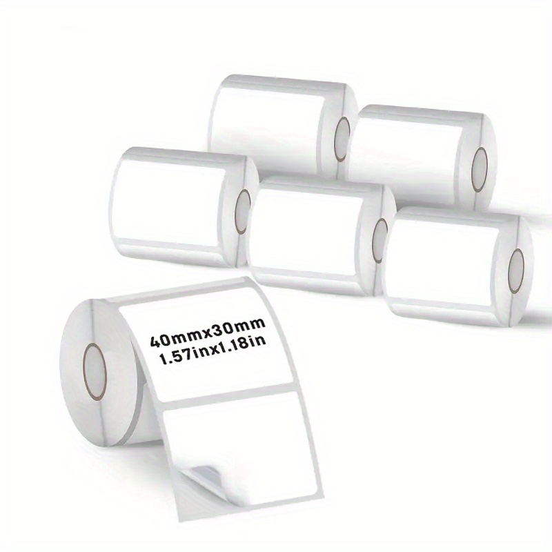 6 Rolls 40x30mm Thermal Label  - đánh giá và giá Label Maker Machine