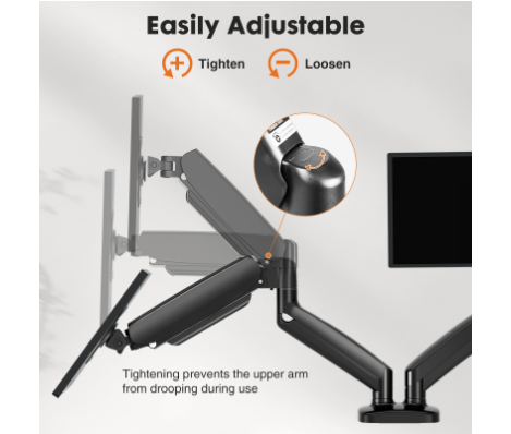 Dual Monitor Stand Arm, Gas Sp - đánh giá và giá Monitor Riser Stand
