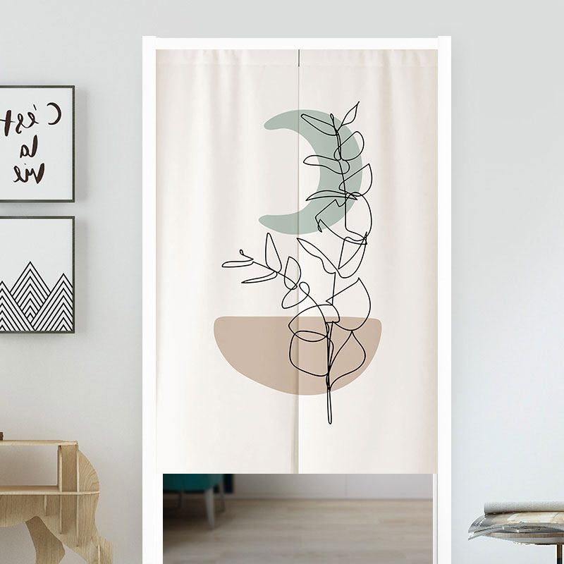 VIKAMA Boho Green Leaf Print N - đánh giá và giá Home Office Japandi