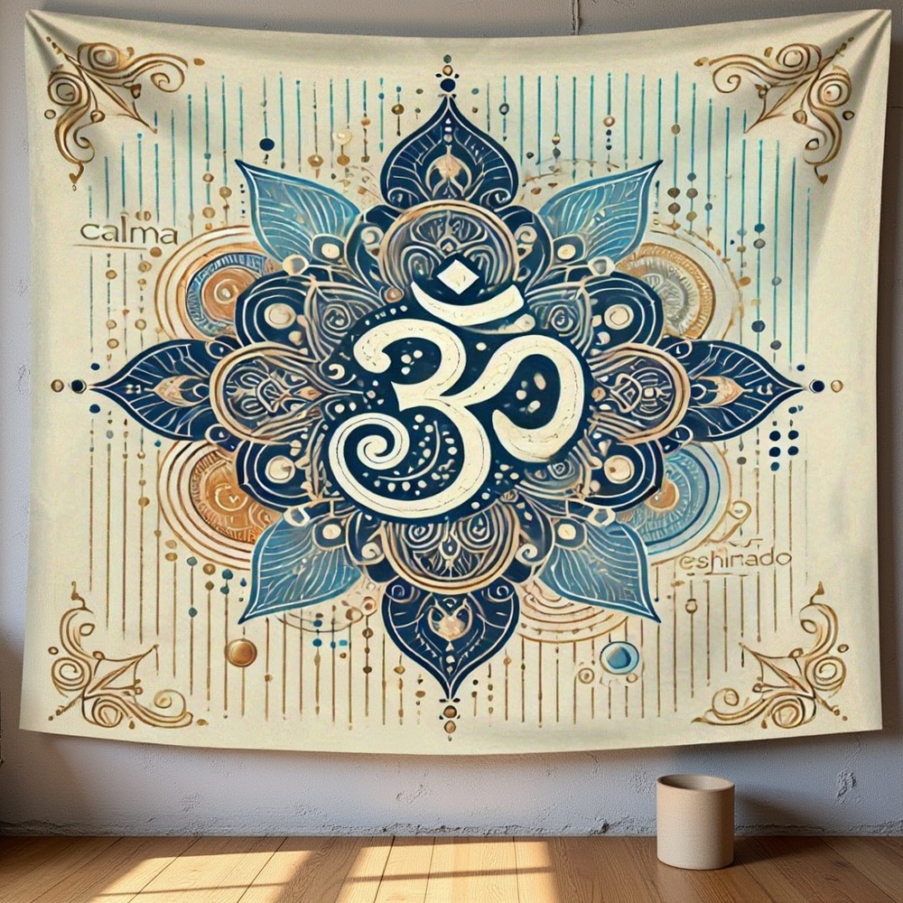 1PC Mandala And Om Symbol Prin - đánh giá và giá Home Office Backdrop