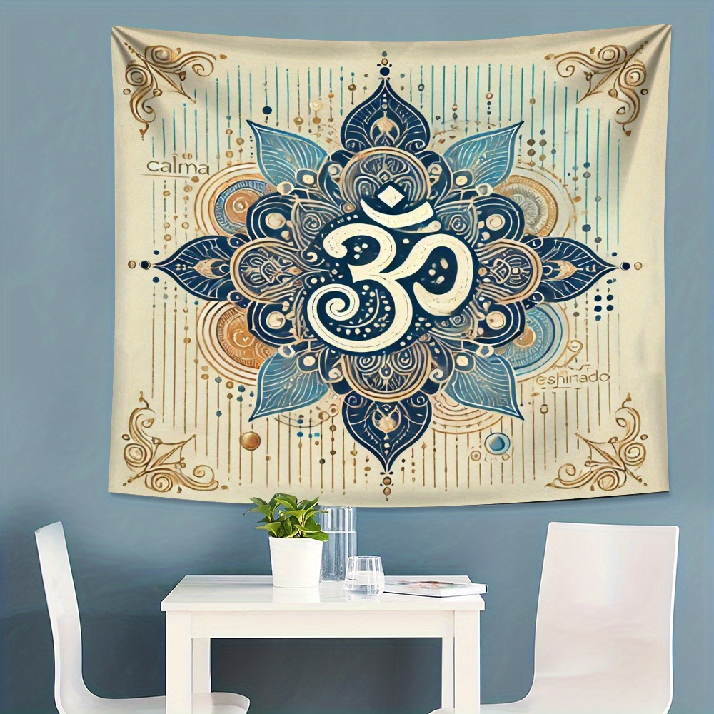 1PC Mandala And Om Symbol Prin - đánh giá và giá Home Office Backdrop